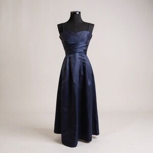 David’s Bridal Blue Gown Wedding Bridesmaid